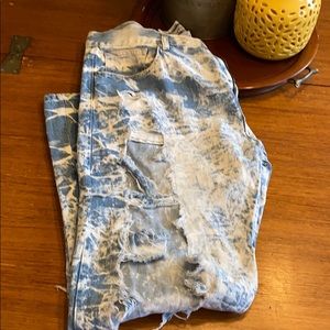 Twenty two oz men’s destroyed distressed jeans